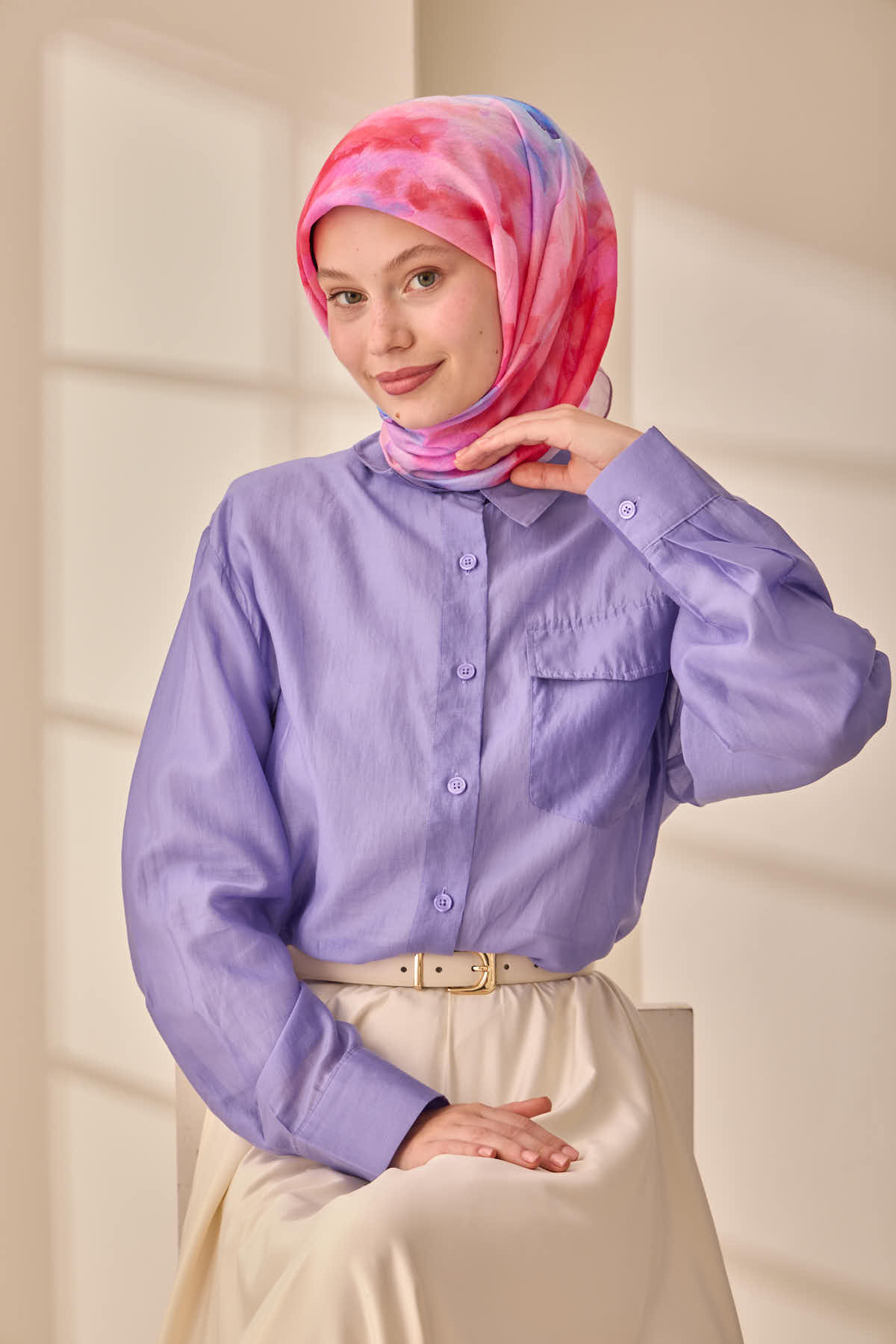 Silk Home Olinda İpek Eşarp 47004-23 - İthalesarponline.com - Soft Eşarp - Silk Home