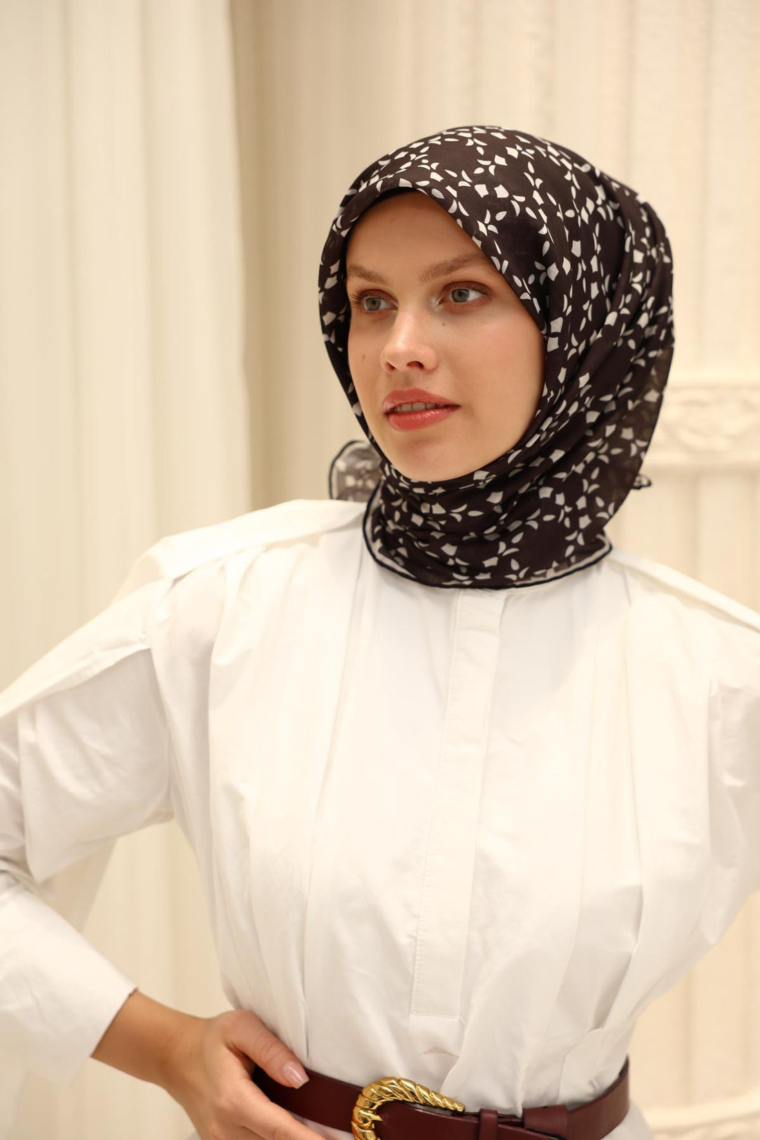 Silk Home Soft Eşarp 73087-01 - İthalesarponline.com