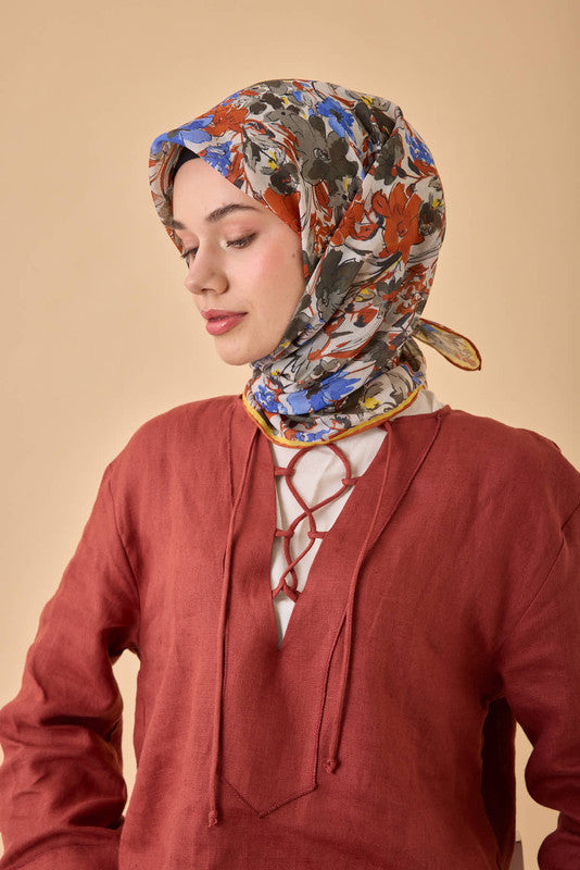 Silk Home Soft Eşarp 73088-12 - İthalesarponline.com