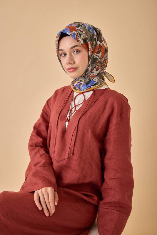 Silk Home Soft Eşarp 73088-12 - İthalesarponline.com