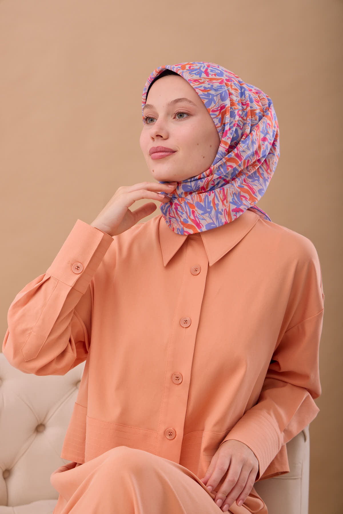 Silk Home Soft Eşarp 73091-07 - İthalesarponline.com - Soft Eşarp - Silk Home