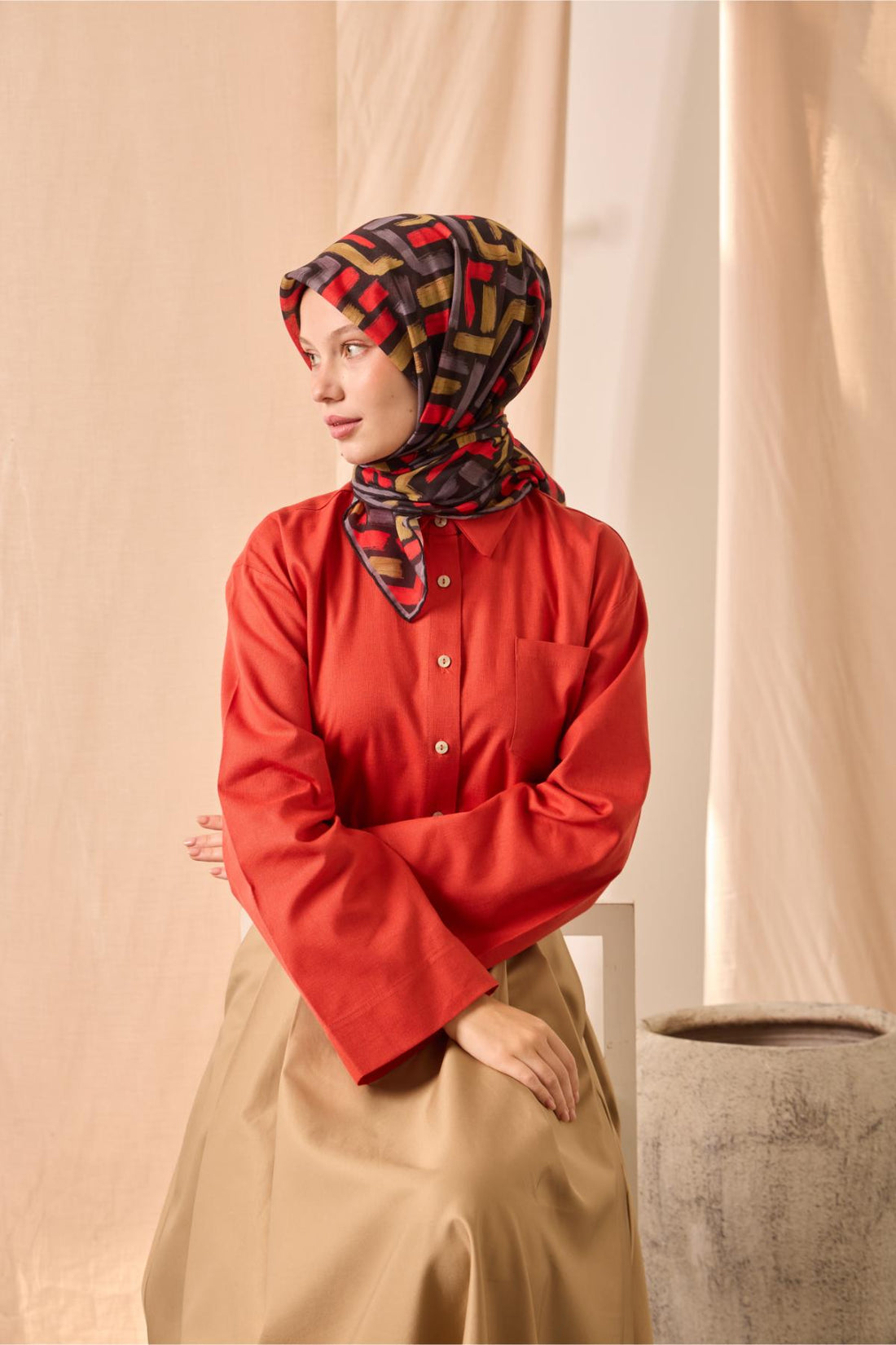 Silk Home Soft Eşarp 73096-03 - İthalesarponline.com - Soft Eşarp - Silk Home