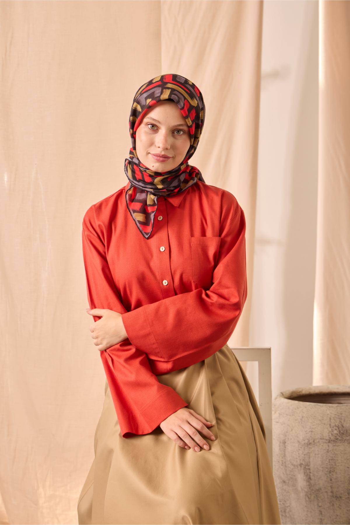 Silk Home Soft Eşarp 73096-03 - İthalesarponline.com - Soft Eşarp - Silk Home