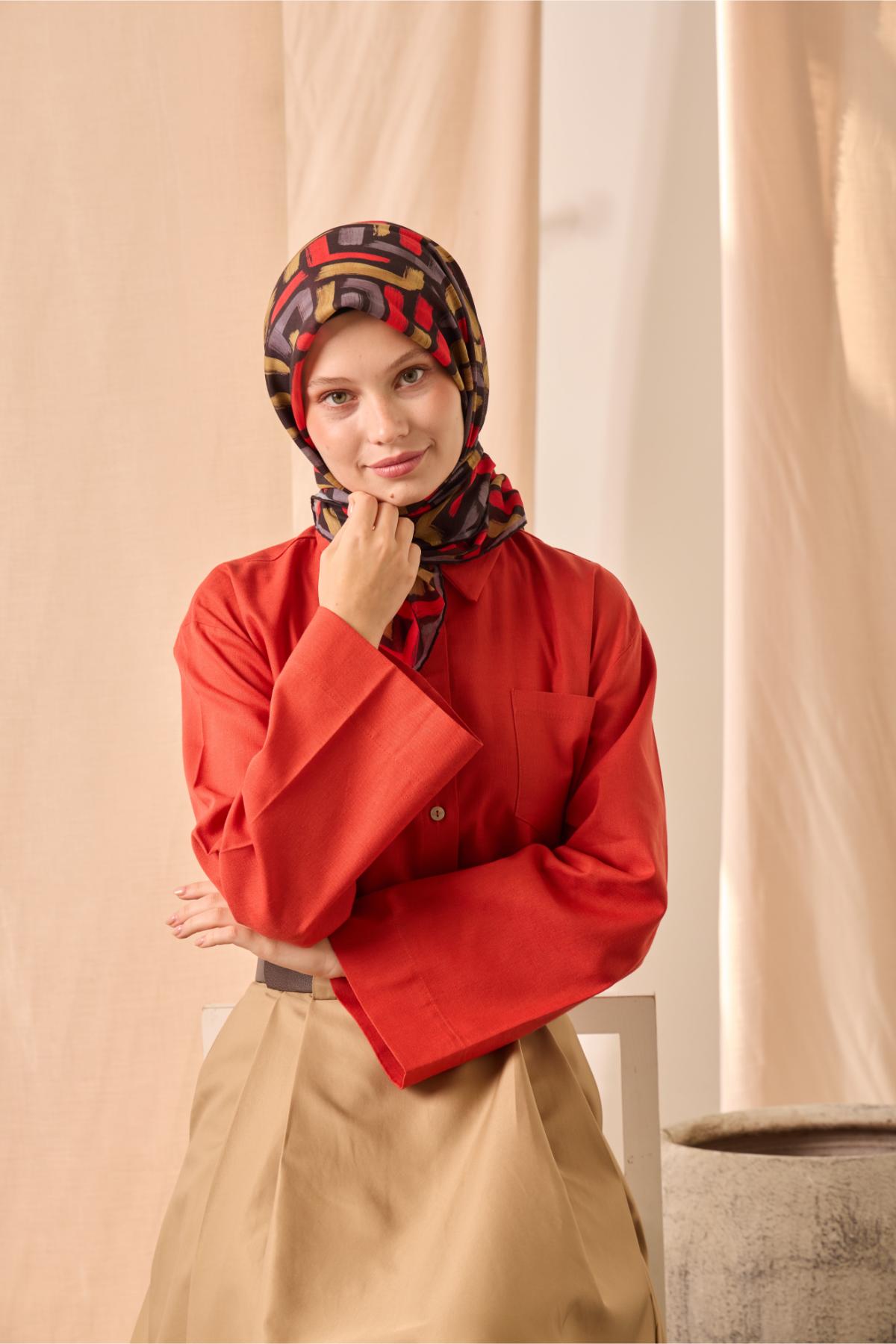 Silk Home Soft Eşarp 73096-03 - İthalesarponline.com - Soft Eşarp - Silk Home