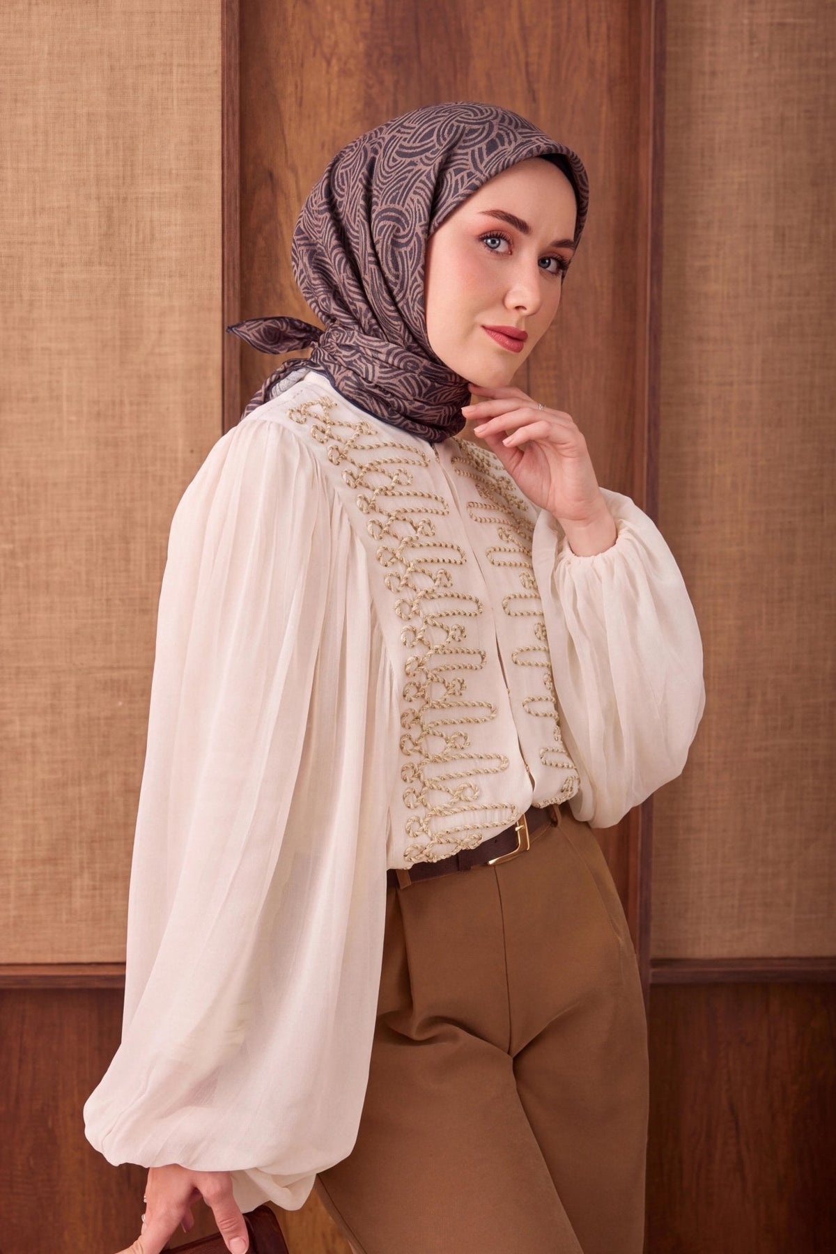 Silk Home Twill İpek Eşarp Monokromatik 11562-24
