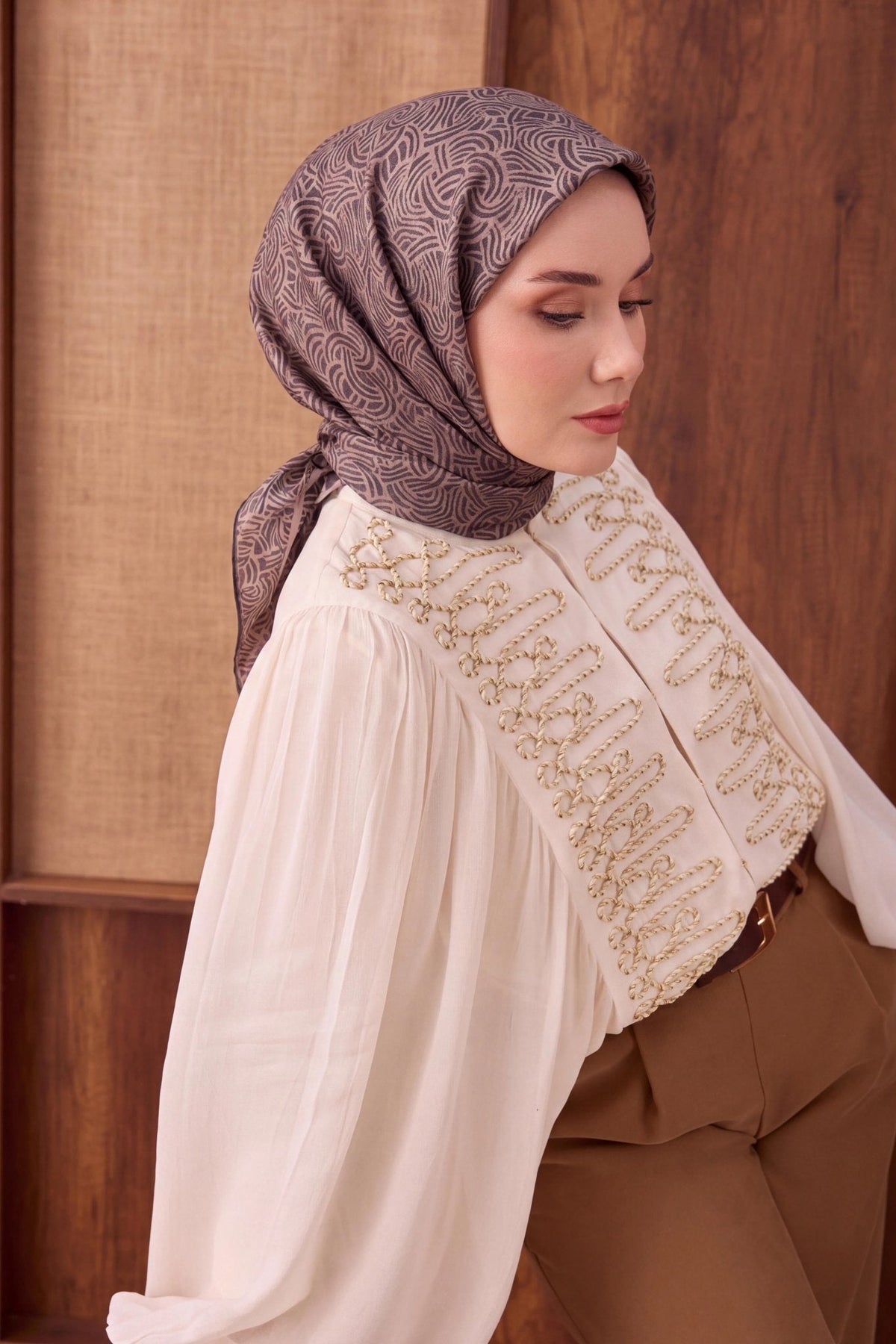 Silk Home Twill İpek Eşarp Monokromatik 11562-24