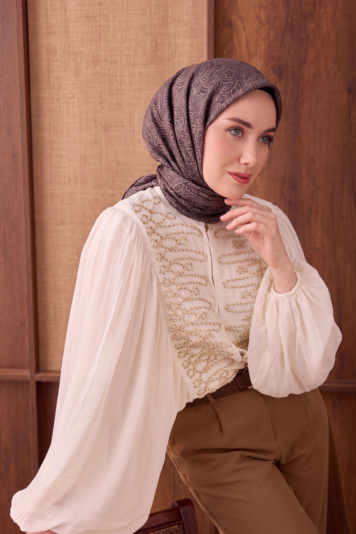 Silk Home Twill İpek Eşarp Monokromatik 11562-24