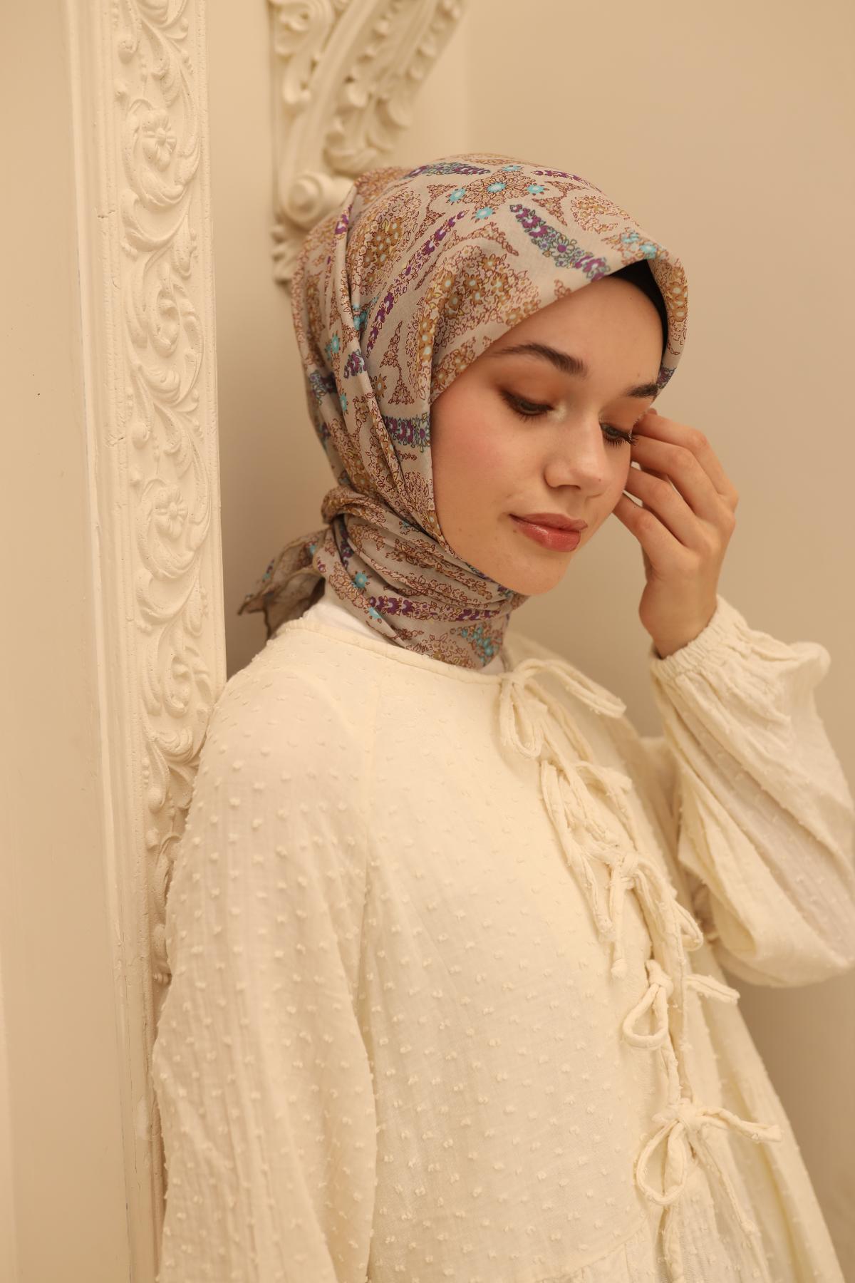 Silk Home Soft Eşarp 73085-12 - İthalesarponline.com