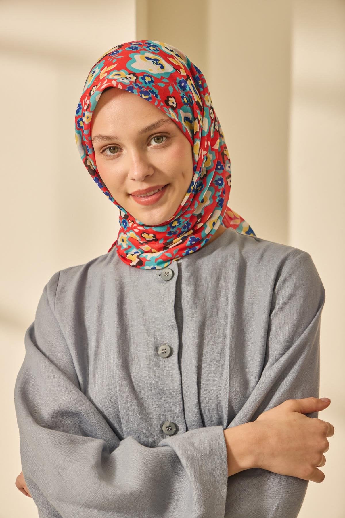 Silk Home Soft Eşarp 73090-04 - İthalesarponline.com