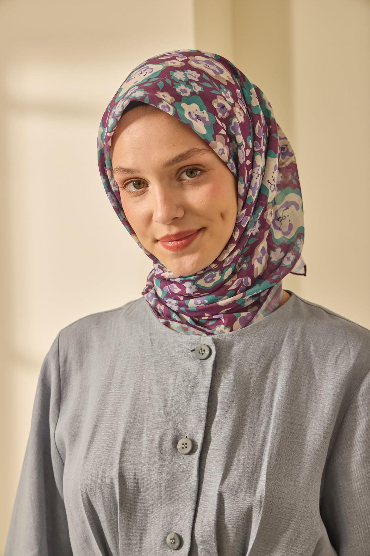 Silk Home Soft Eşarp 73090-08 - İthalesarponline.com