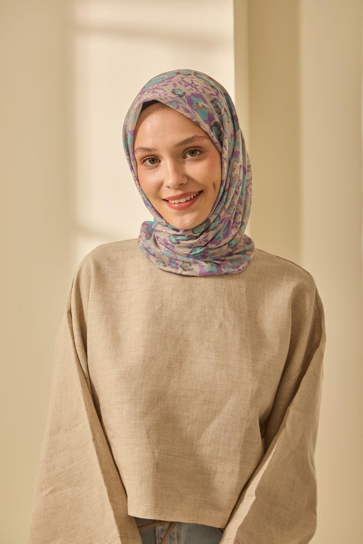 Silk Home Soft Eşarp 73090-12 - İthalesarponline.com
