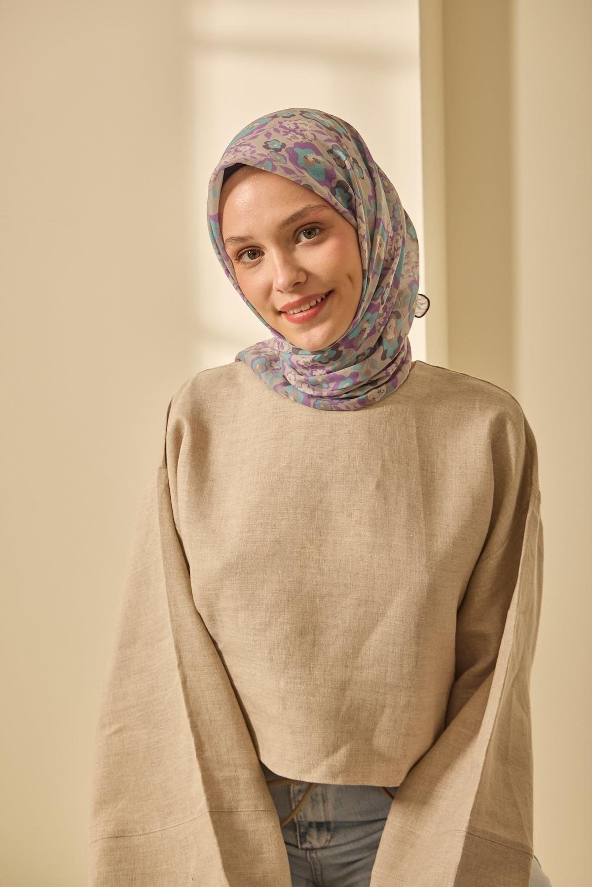 Silk Home Soft Eşarp 73090-12 - İthalesarponline.com