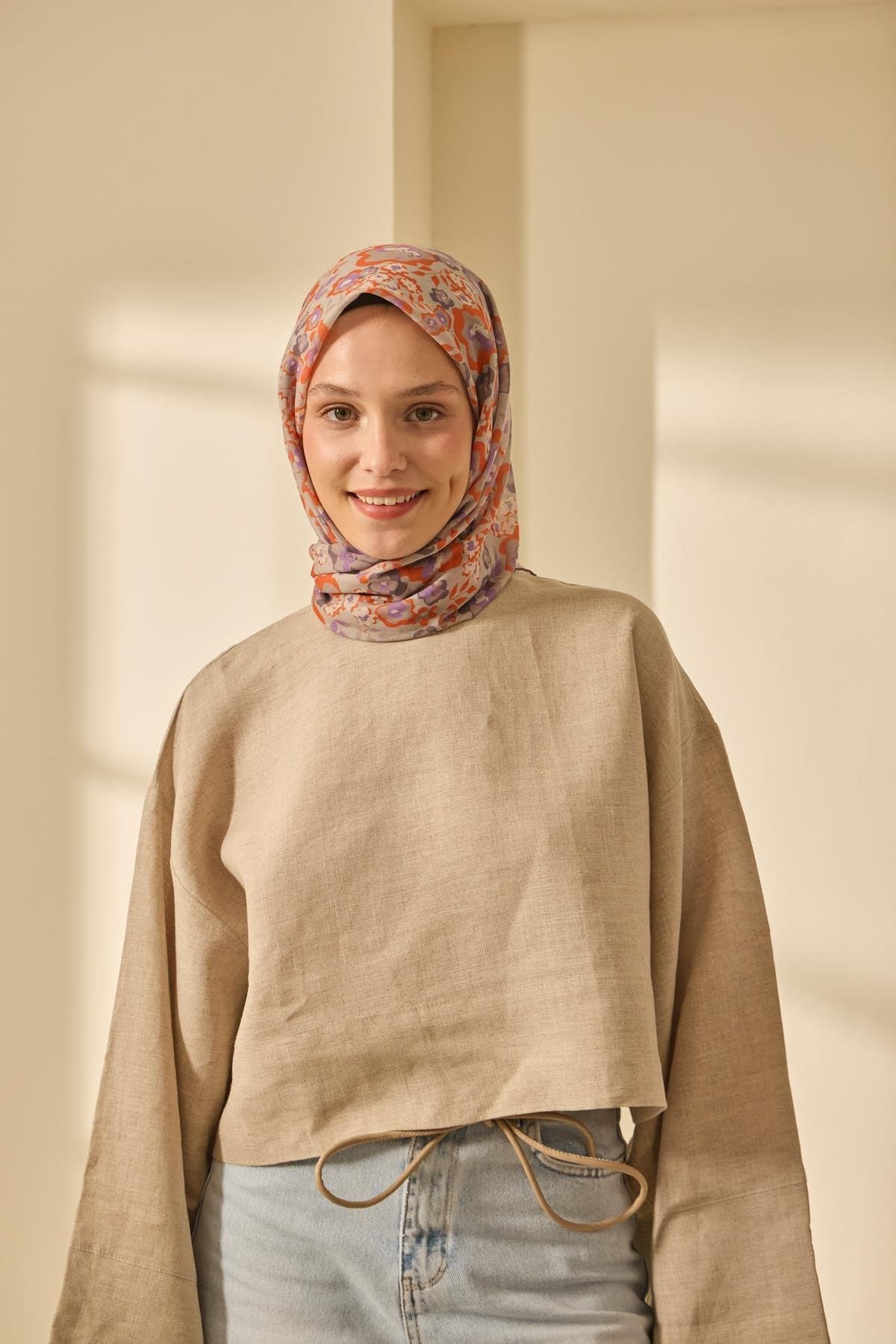 Silk Home Soft Eşarp 73090-13 - İthalesarponline.com