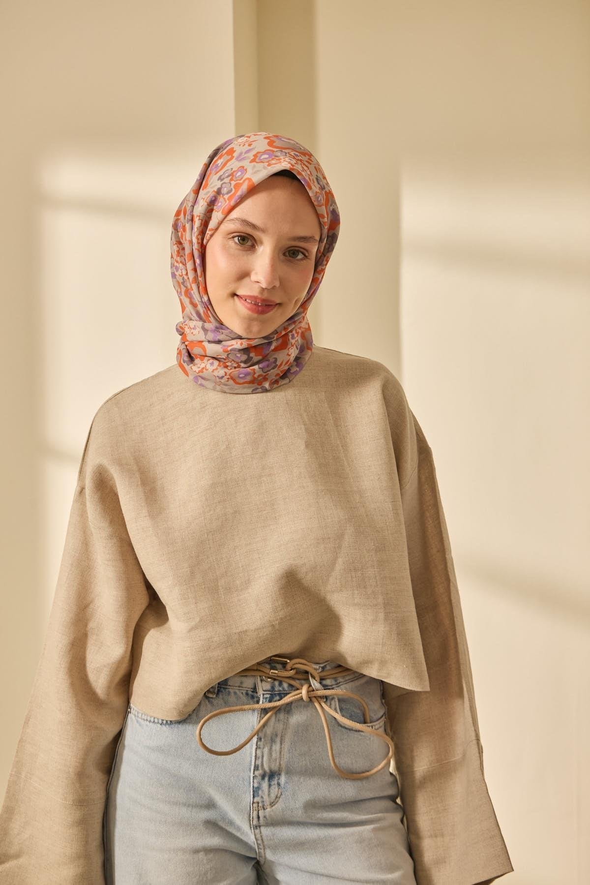 Silk Home Soft Eşarp 73090-13 - İthalesarponline.com