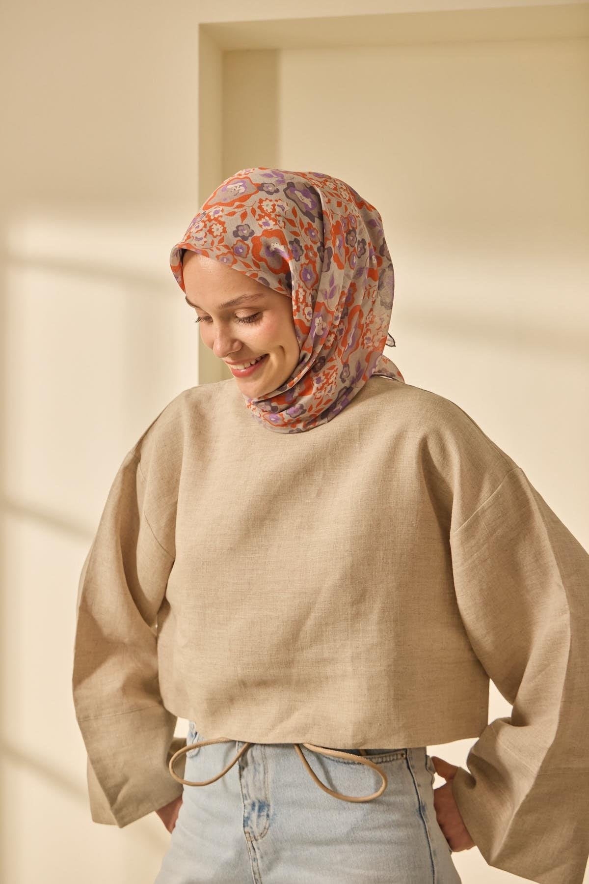Silk Home Soft Eşarp 73090-13 - İthalesarponline.com