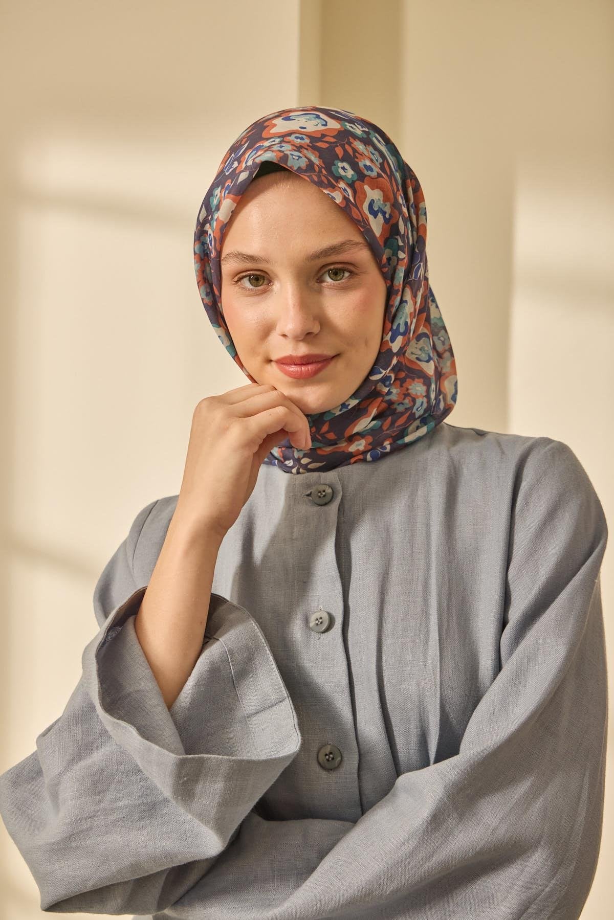 Silk Home Soft Eşarp 73090-14 - İthalesarponline.com