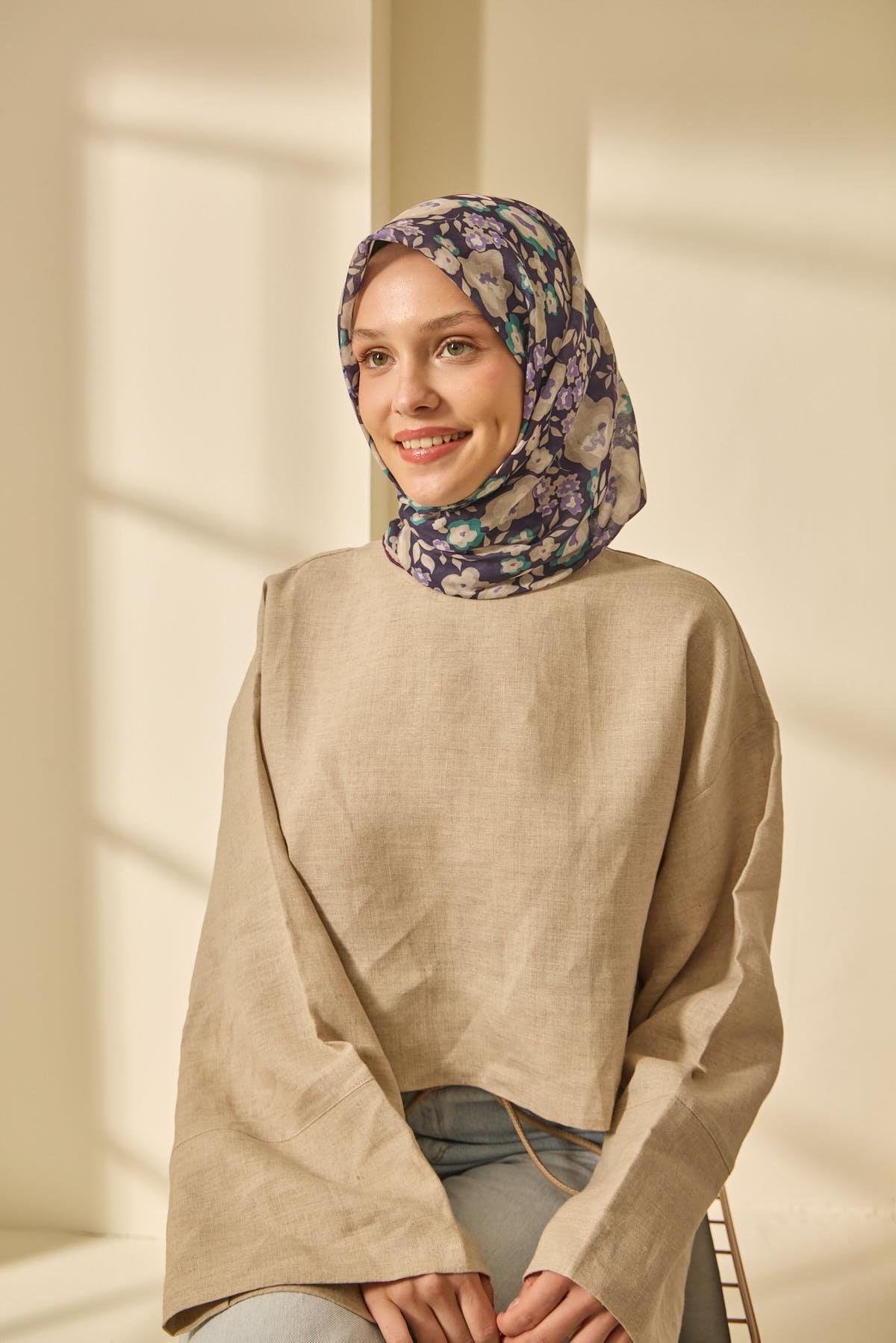 Silk Home Soft Eşarp 73090-28 - İthalesarponline.com