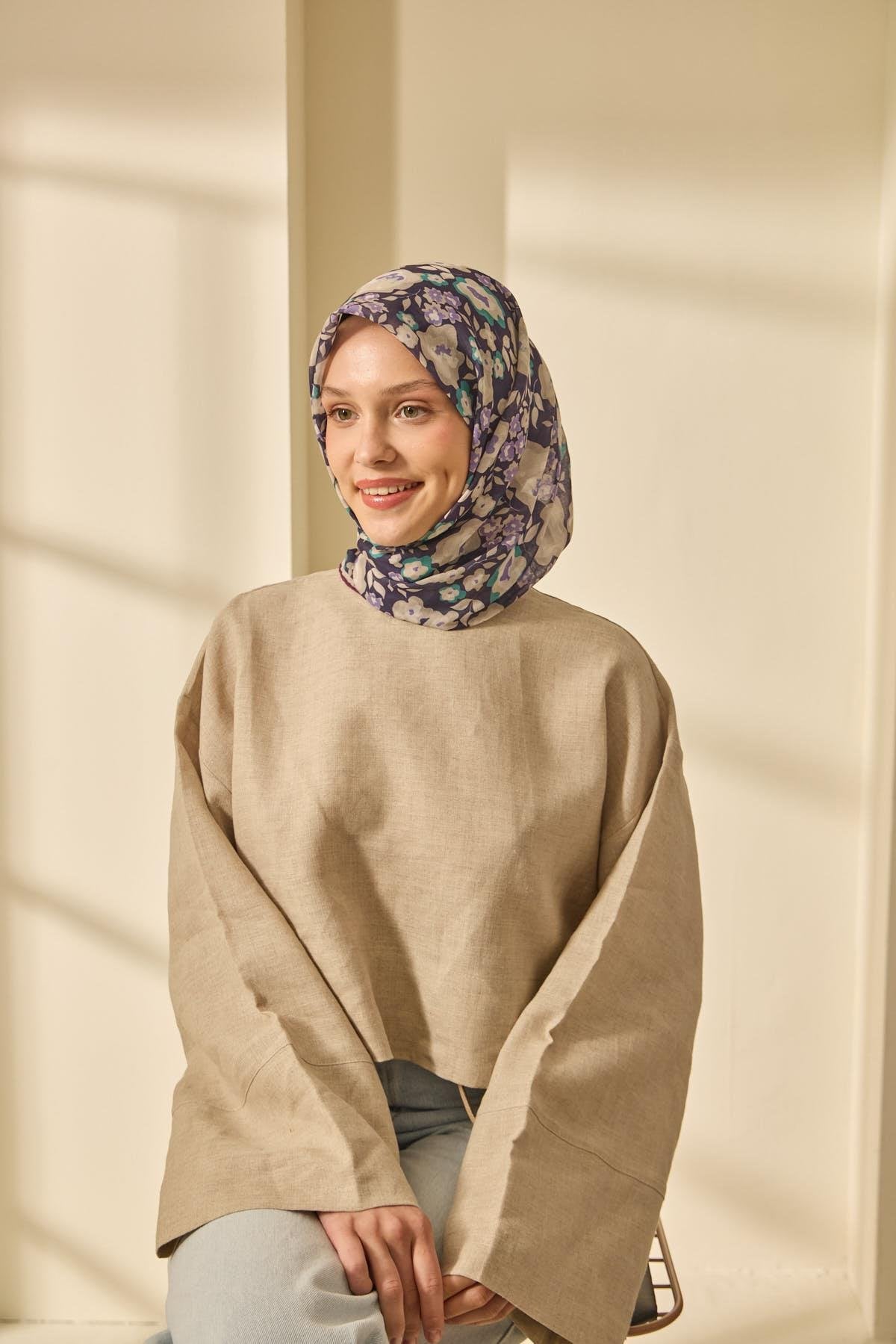 Silk Home Soft Eşarp 73090-28 - İthalesarponline.com