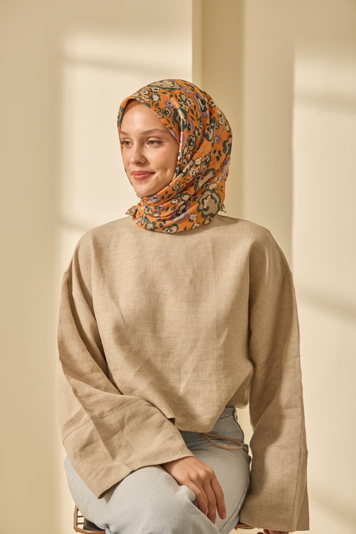 Silk Home Soft Eşarp 73090-34 - İthalesarponline.com