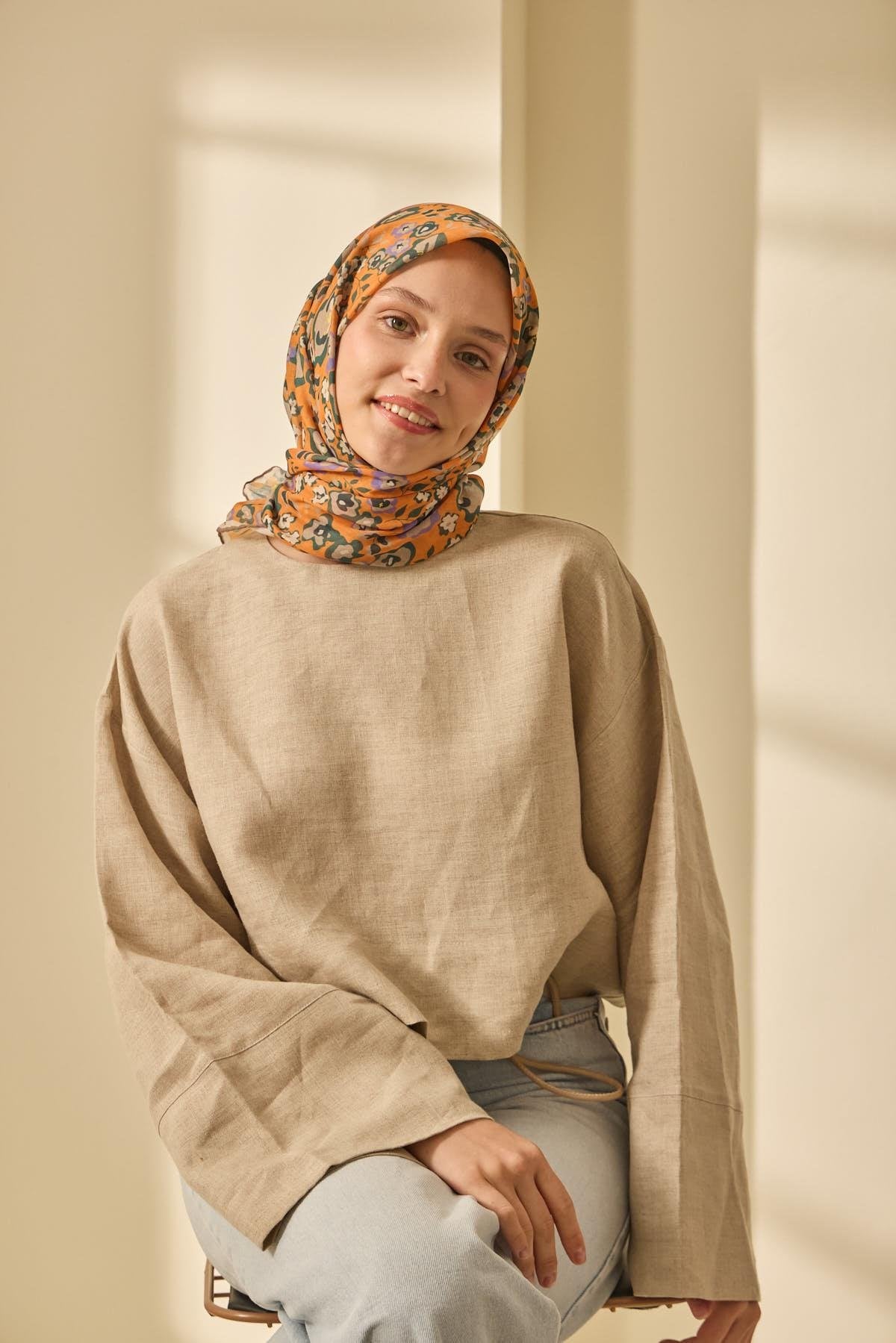 Silk Home Soft Eşarp 73090-34 - İthalesarponline.com