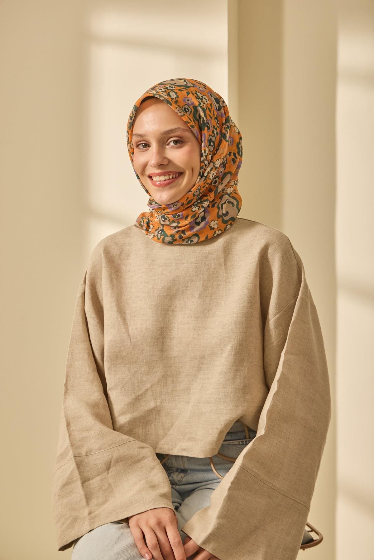 Silk Home Soft Eşarp 73090-34 - İthalesarponline.com