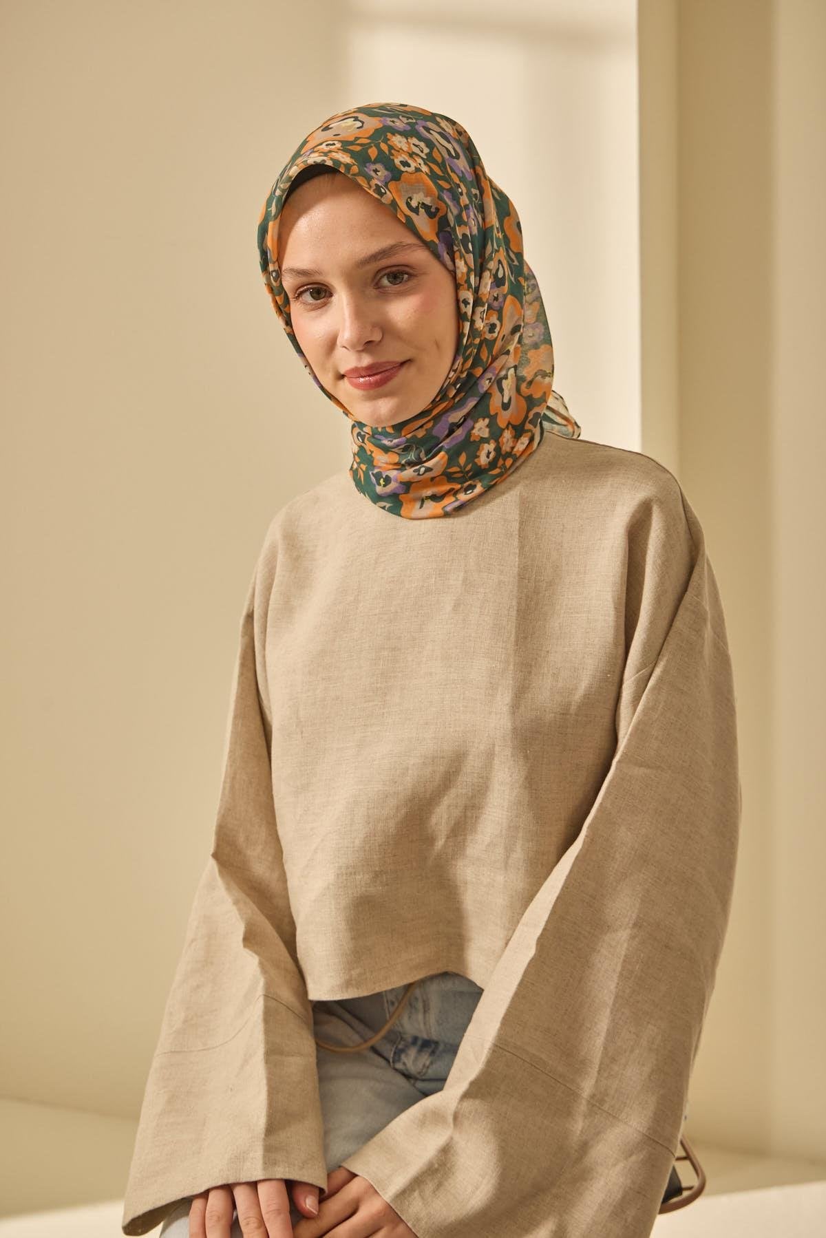 Silk Home Soft Eşarp 73090-35 - İthalesarponline.com