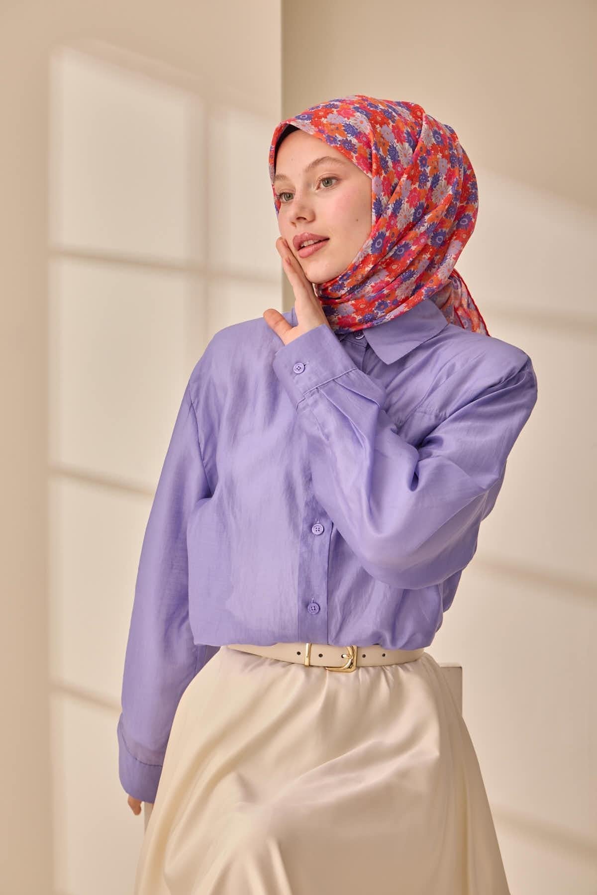 Silk Home Soft Eşarp 73092-12 - İthalesarponline.com - Soft Eşarp - Silk Home