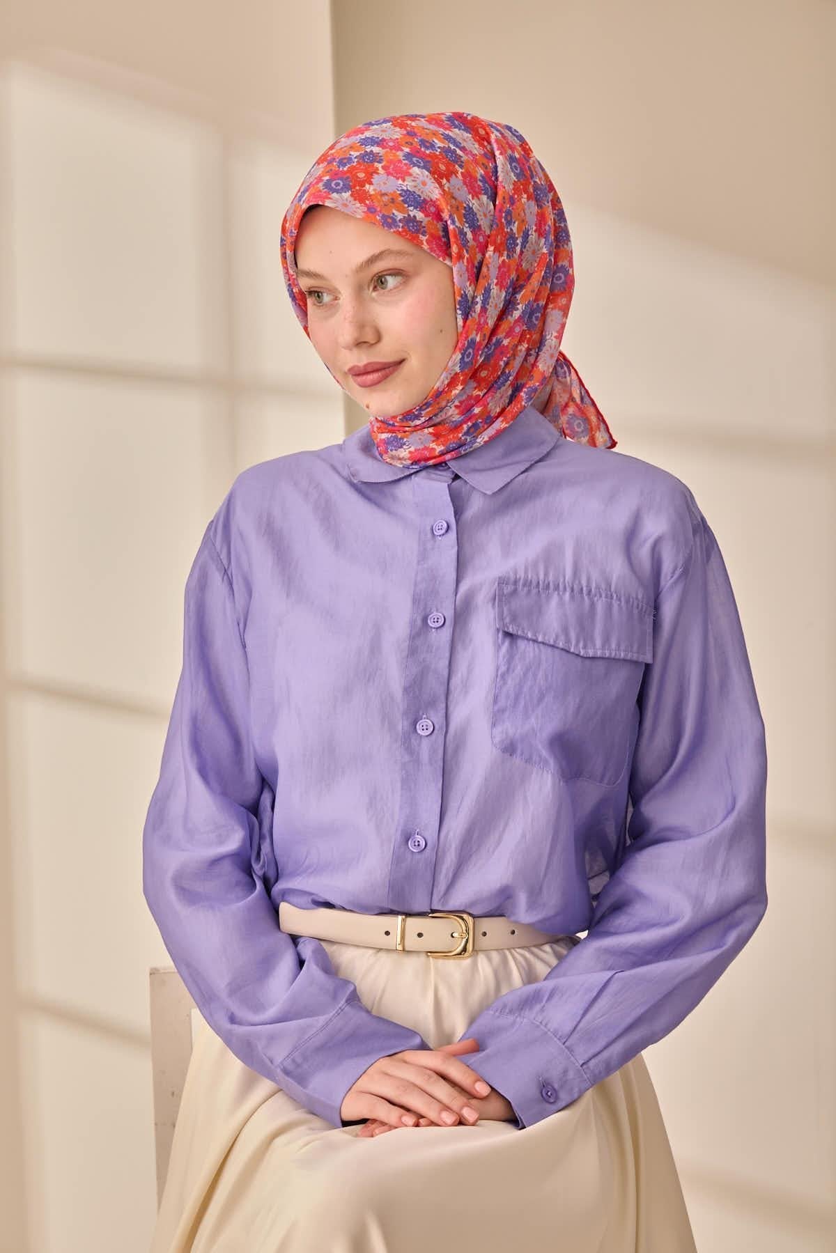 Silk Home Soft Eşarp 73092-12 - İthalesarponline.com - Soft Eşarp - Silk Home