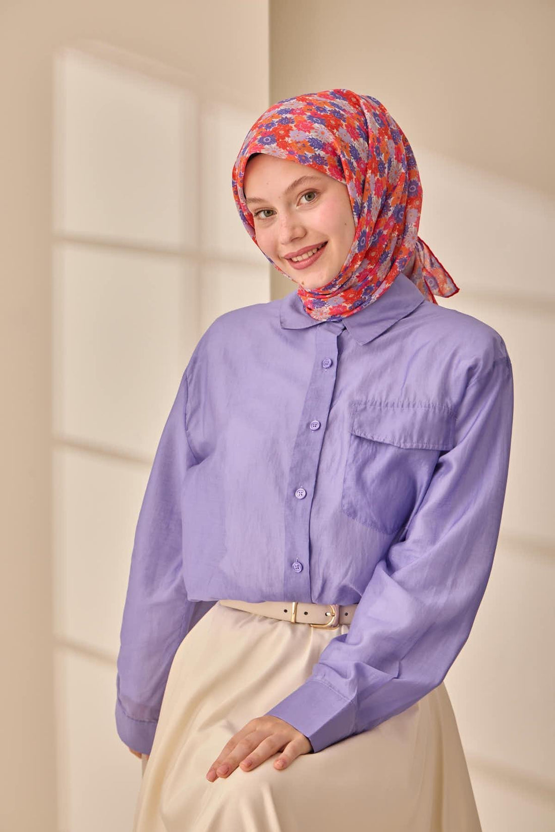 Silk Home Soft Eşarp 73092-12 - İthalesarponline.com - Soft Eşarp - Silk Home