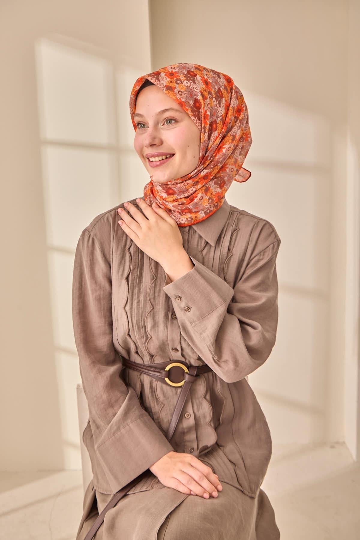 Silk Home Soft Eşarp 73092-14 - İthalesarponline.com - Soft Eşarp - Silk Home