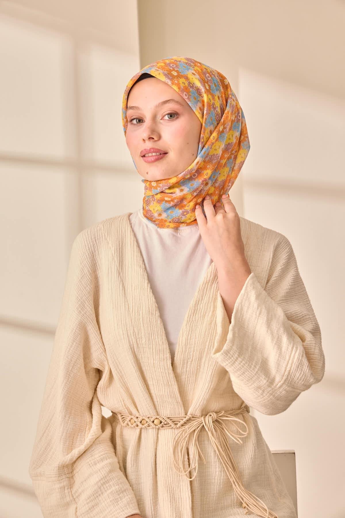 Silk Home Soft Eşarp 73092-19 - İthalesarponline.com - Soft Eşarp - Silk Home