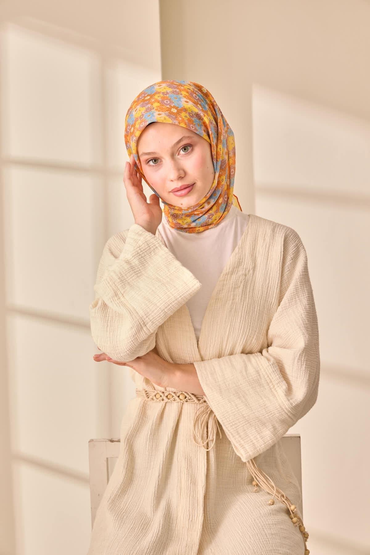 Silk Home Soft Eşarp 73092-19 - İthalesarponline.com - Soft Eşarp - Silk Home