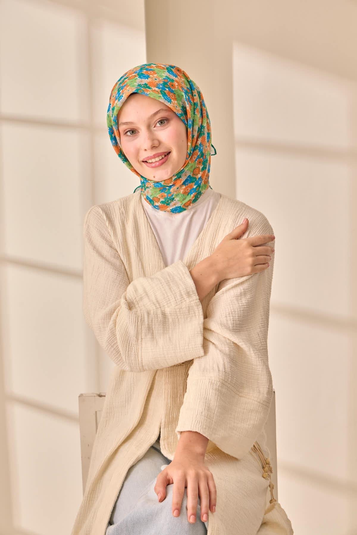 Silk Home Soft Eşarp 73092-35 - İthalesarponline.com - Soft Eşarp - Silk Home