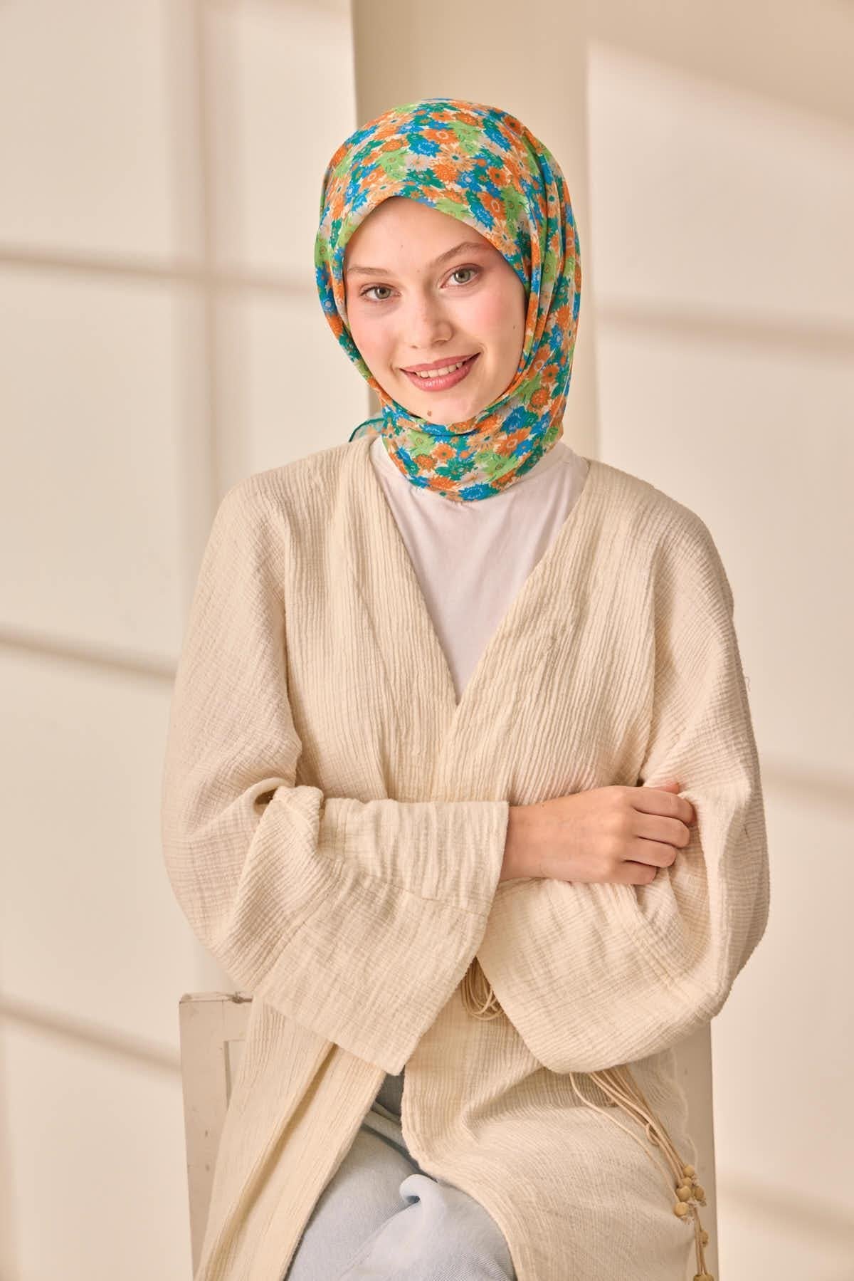 Silk Home Soft Eşarp 73092-35 - İthalesarponline.com - Soft Eşarp - Silk Home