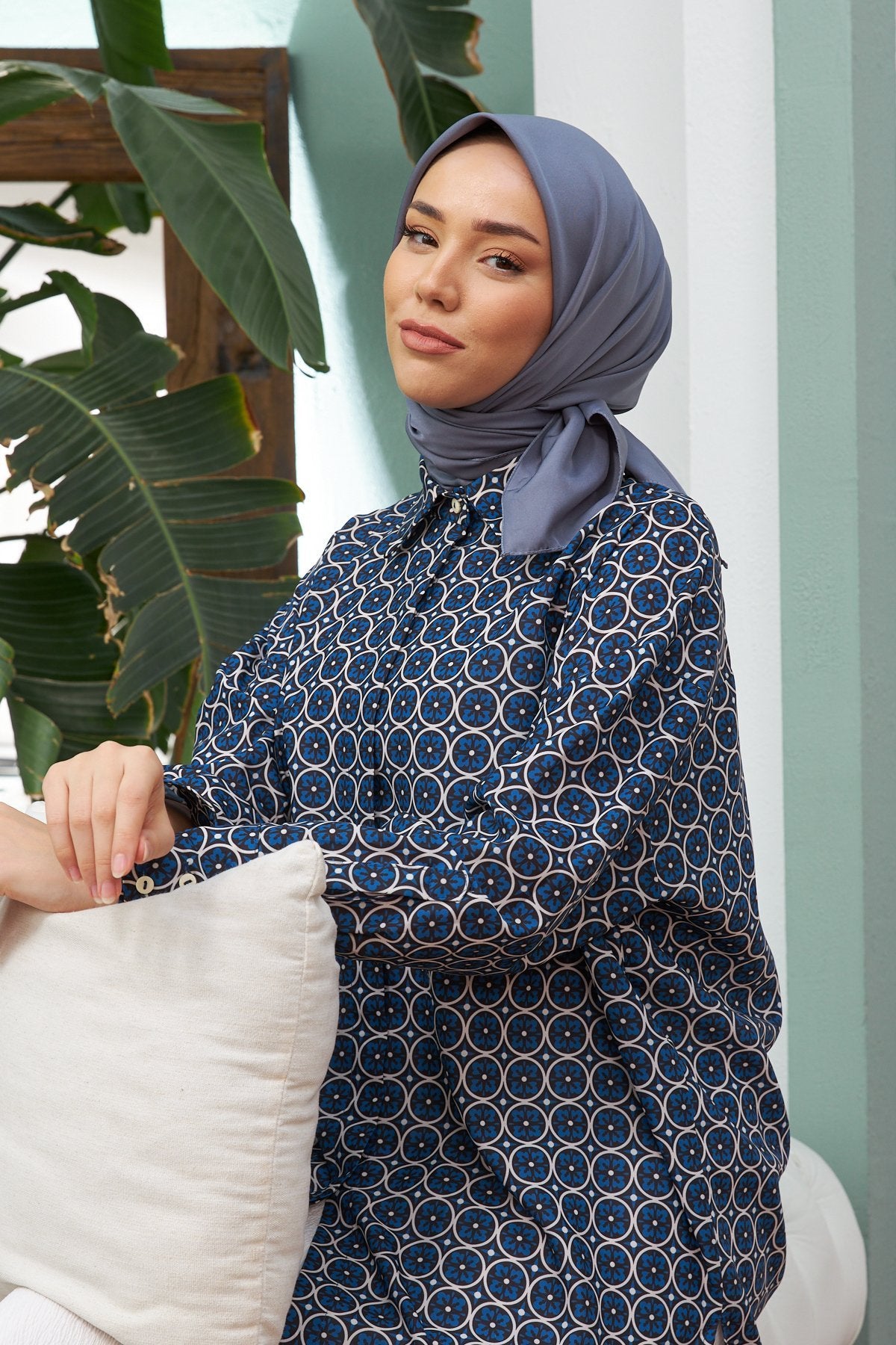 Silk Home Twill Eşarp 11343-37 - İthalesarponline.com